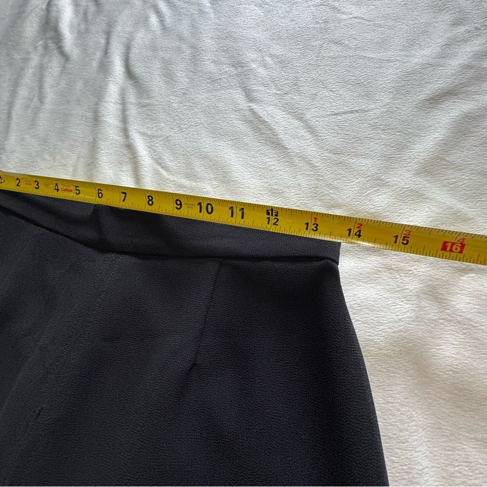 Joseph Ribkoff Black Wide Leg Pants with overlay chiffon - Picture 6 of 14